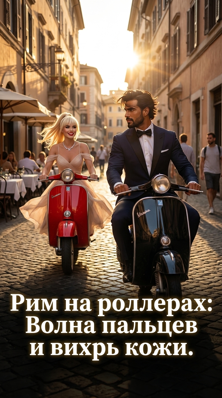 Рим на роллерах: Взмах пальцев и вихрь кожи