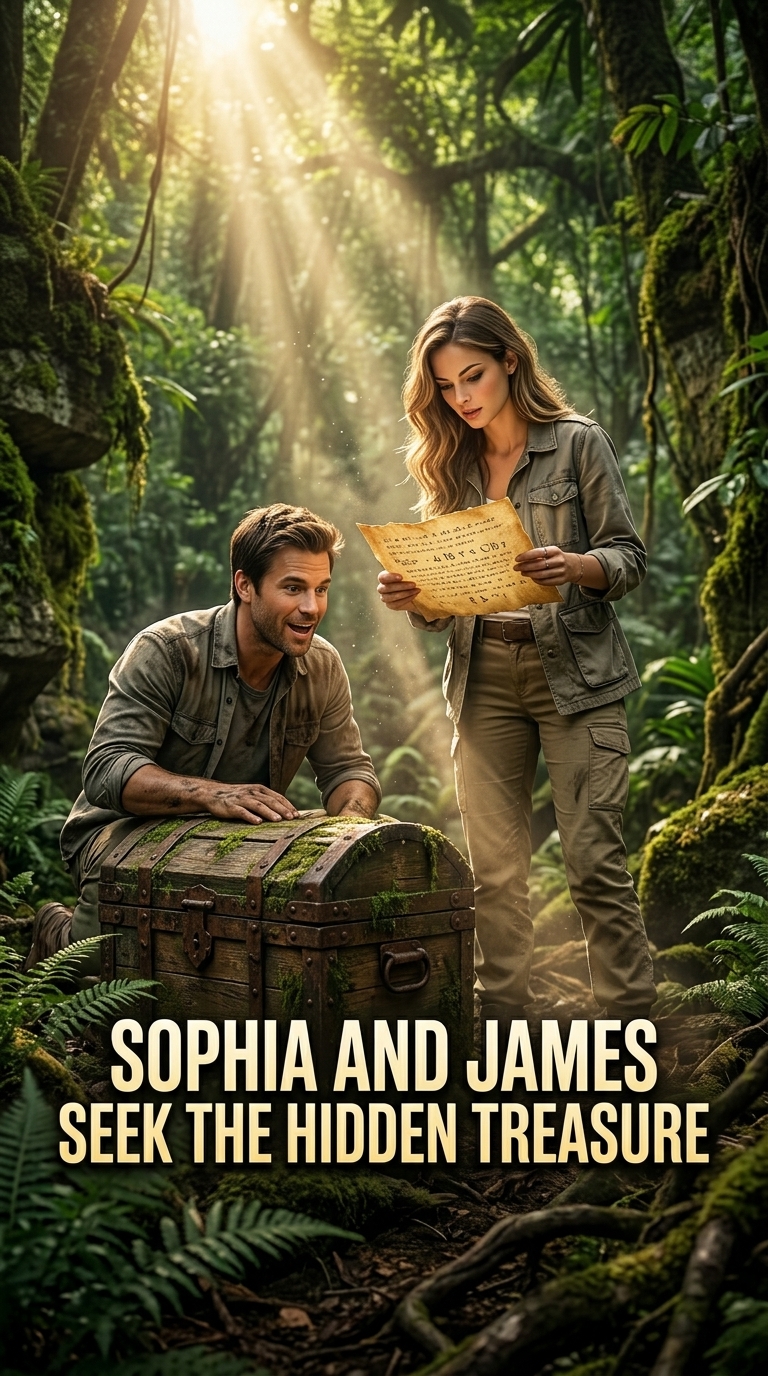 Sophia and James Seek the Hidden Treasure