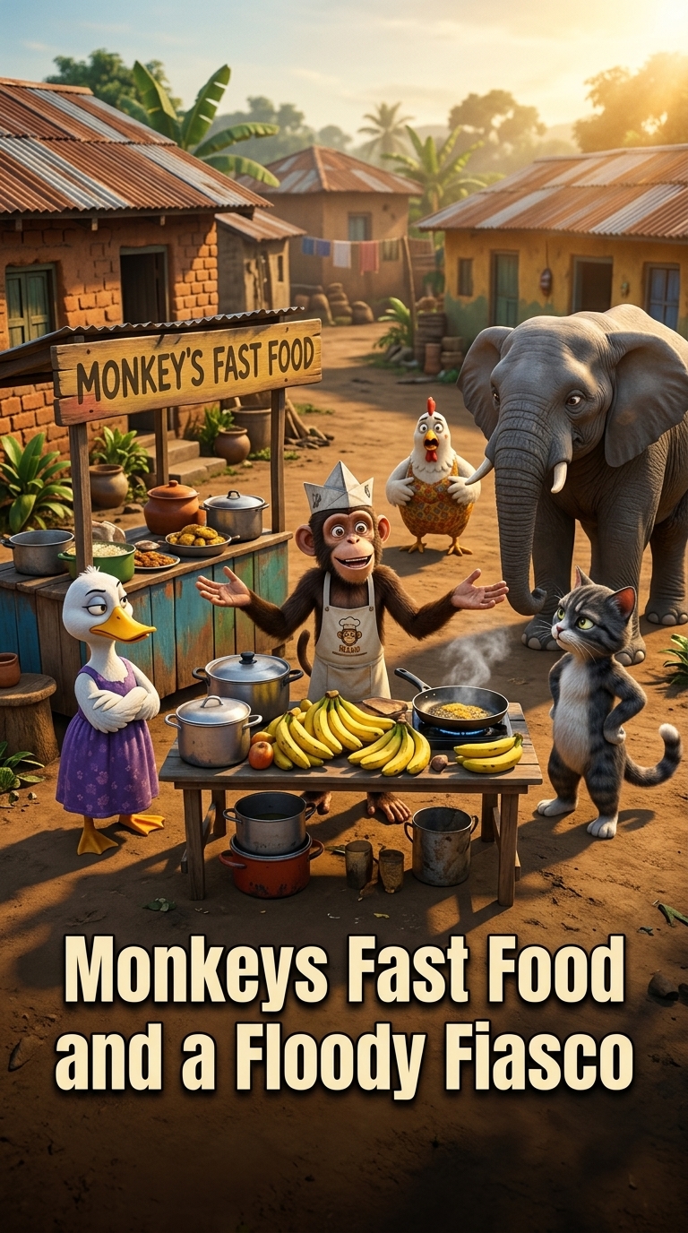 Monkeys Fast Food and a Floody Fiasco