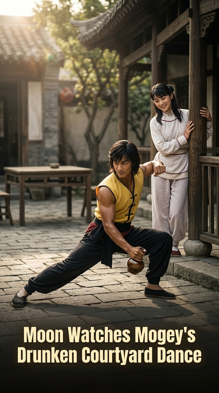 Moon Watches Mogey's Drunken Courtyard Dance