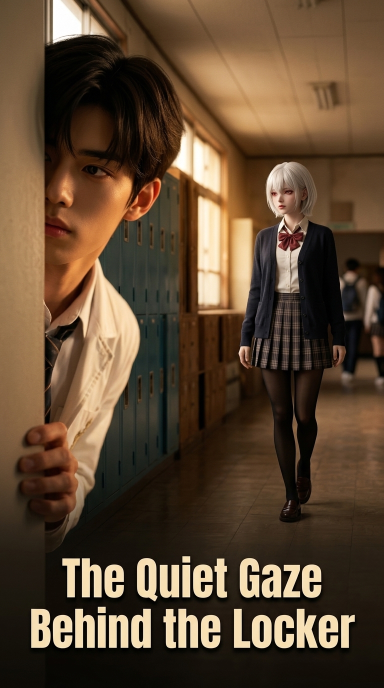 The Quiet Gaze Behind the Locker