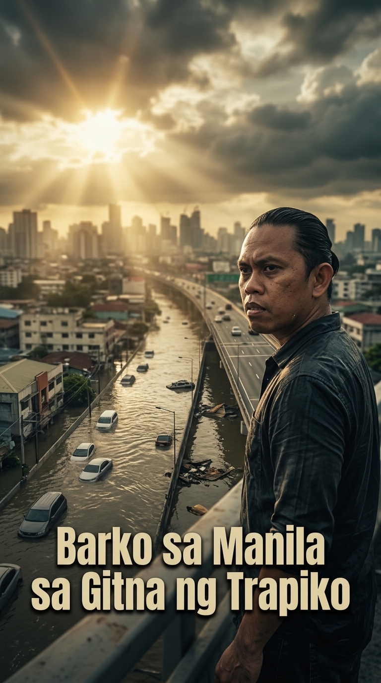 Barko sa Manila sa Gitna ng Trapiko