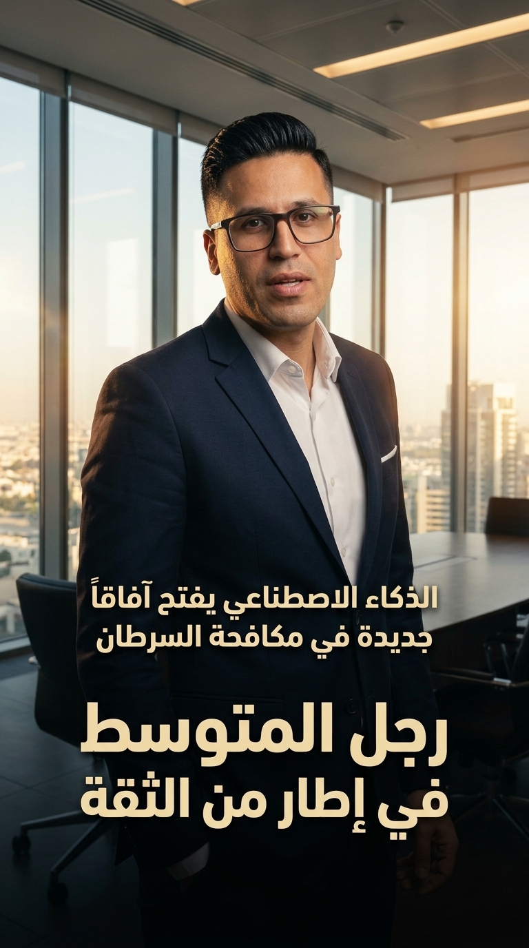 رجل المتوسط في إطار من الثقة