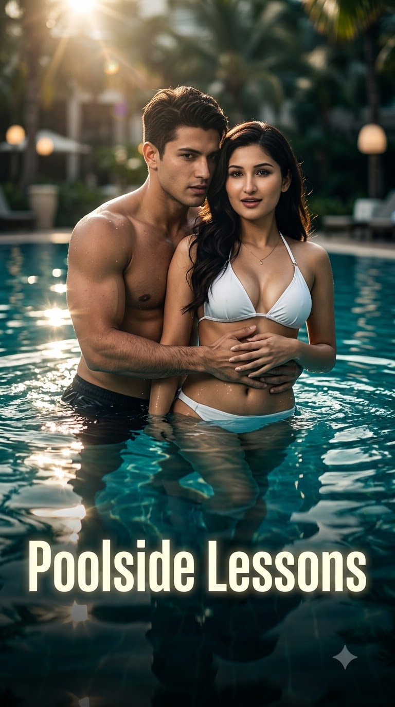 A Family Portrait by the Pool