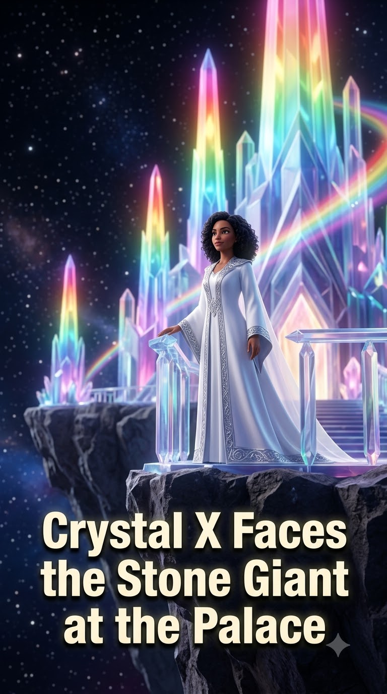 Crystal X Faces the Stone Giant at the Palace