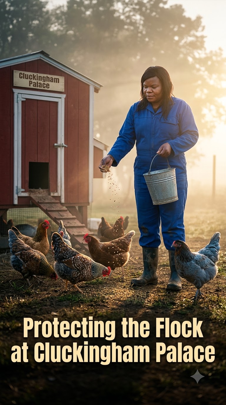 Protecting the Flock at Cluckingham Palace