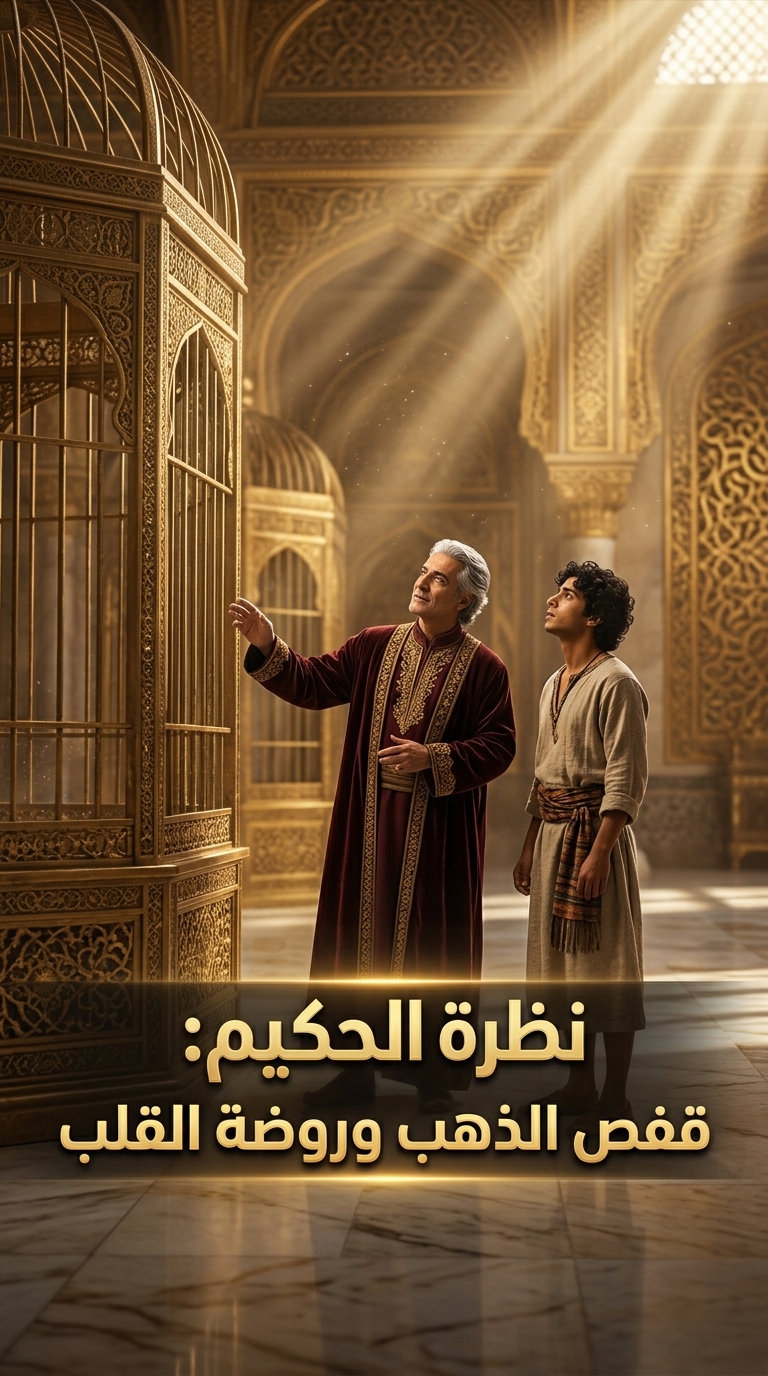 نظرة الحكيم: قفص الذهب وروضة القلب