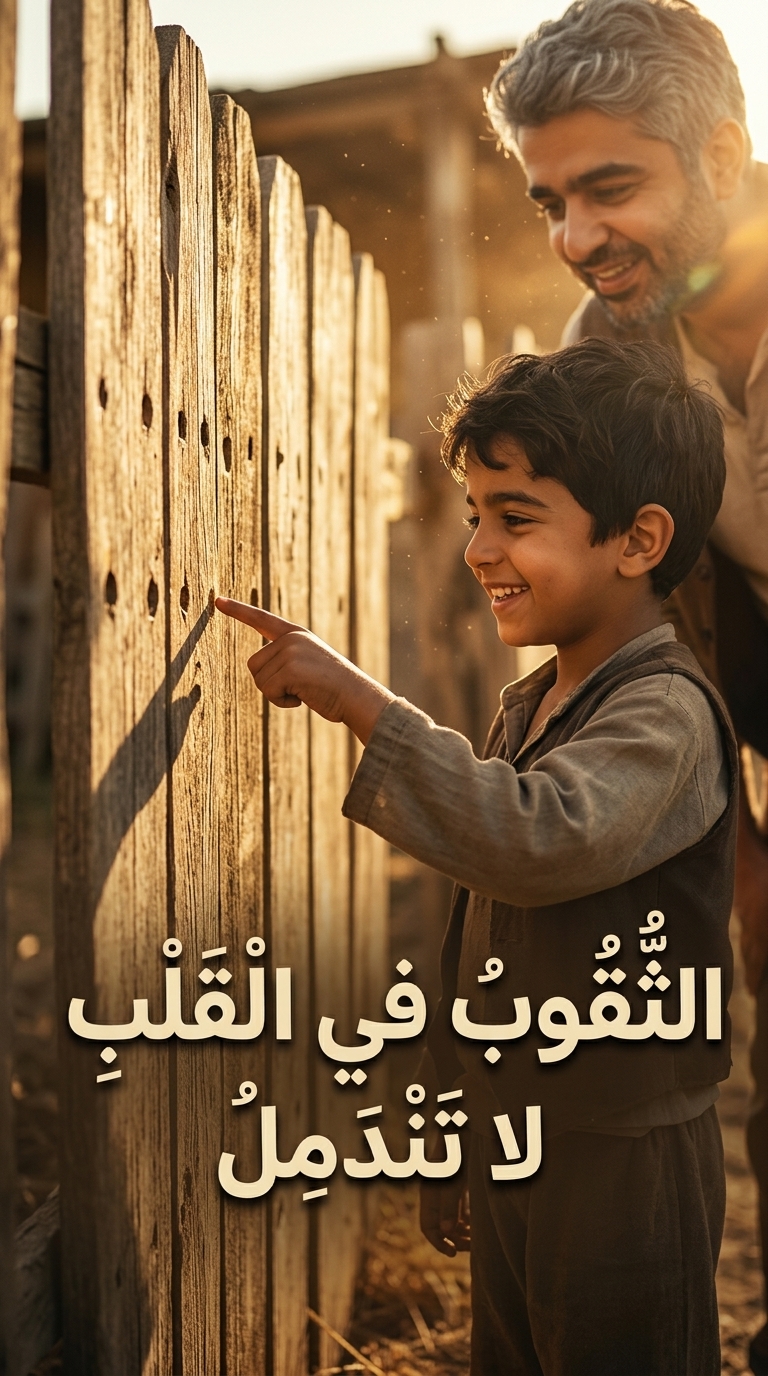 الثُّقُوبُ فِي الْقَلْبِ لا تَنْدَمِلُ