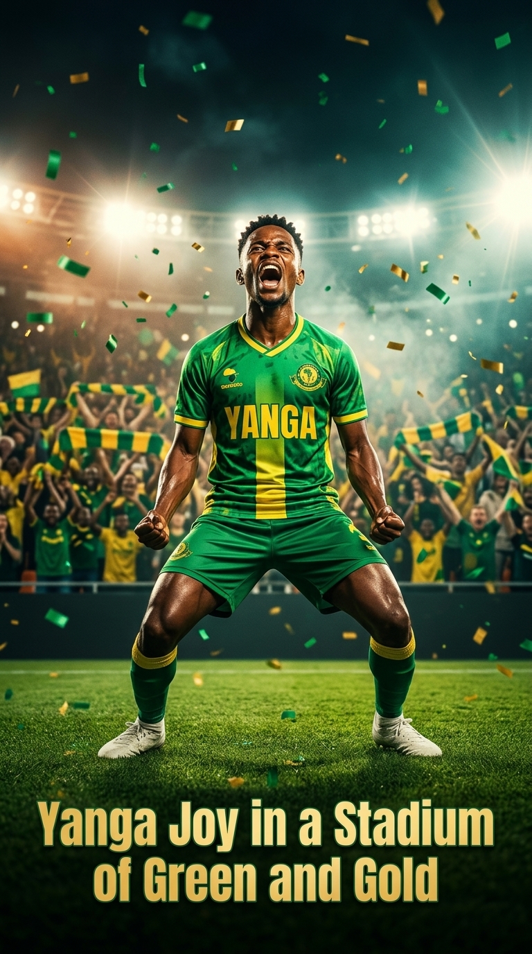 Yanga Joy in a Stadium of Green and Gold