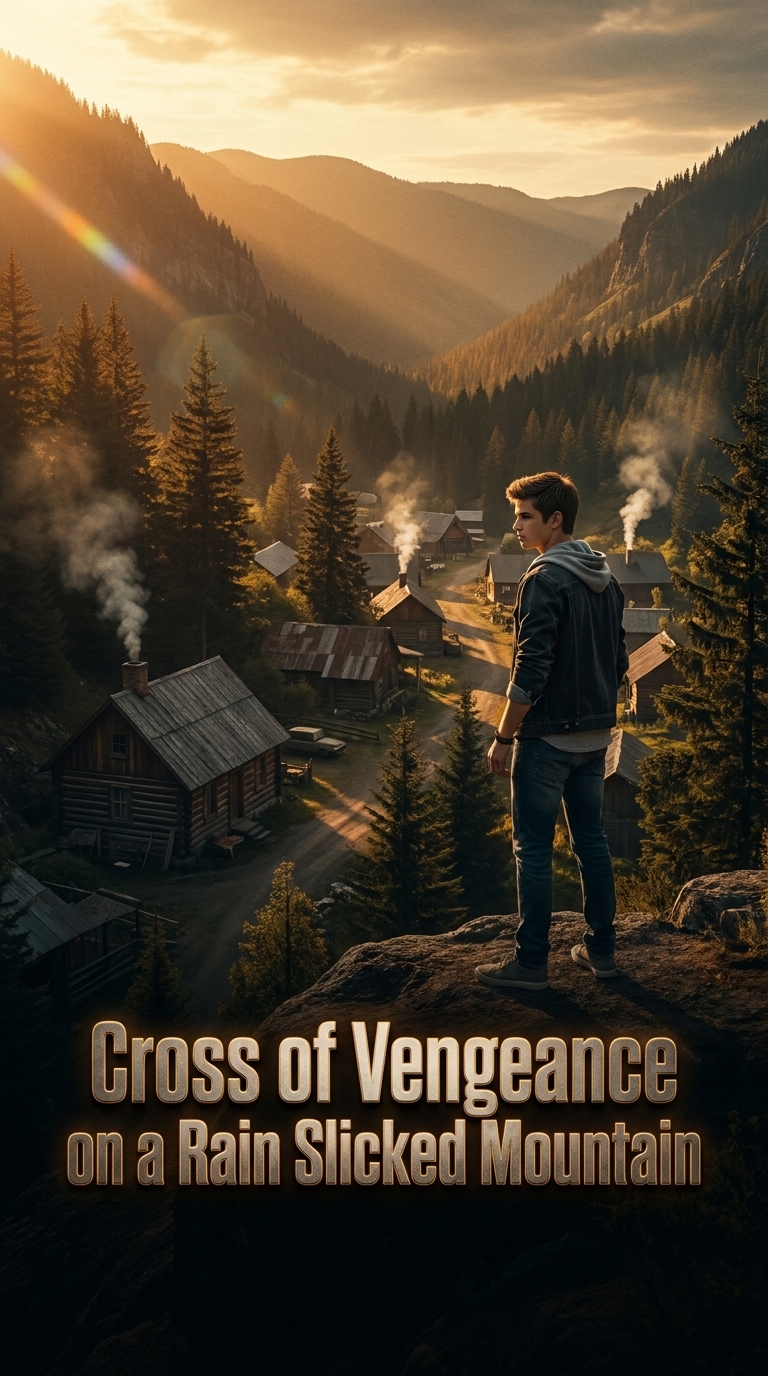 Cross of Vengeance on a Rain Slicked Mountain