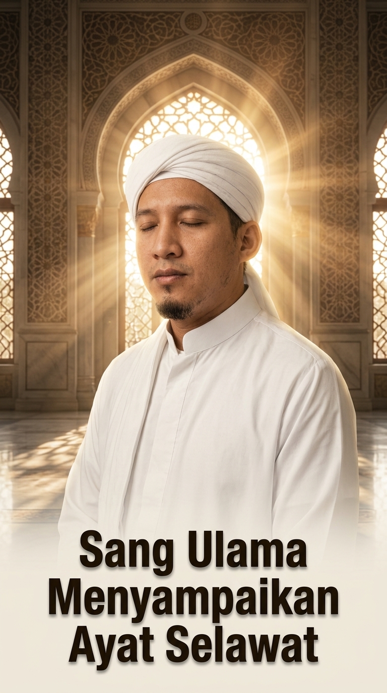 Sang Ulama Menyampaikan Ayat Selawat